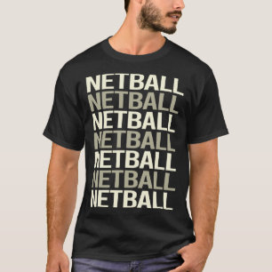 Camiseta Texto Blanco Netball