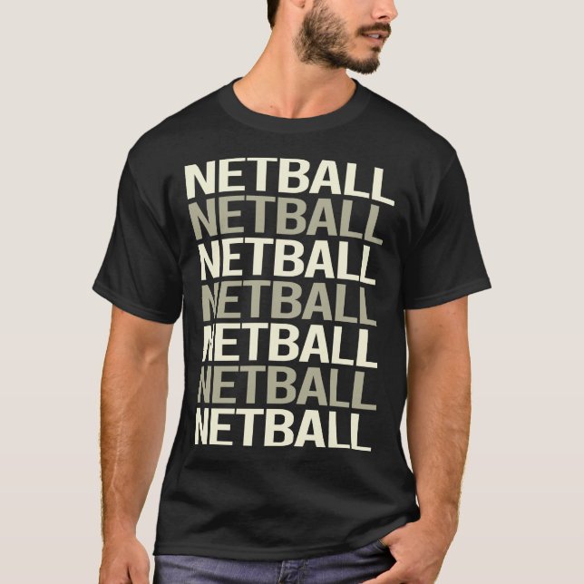 Camiseta Texto Blanco Netball (Anverso)