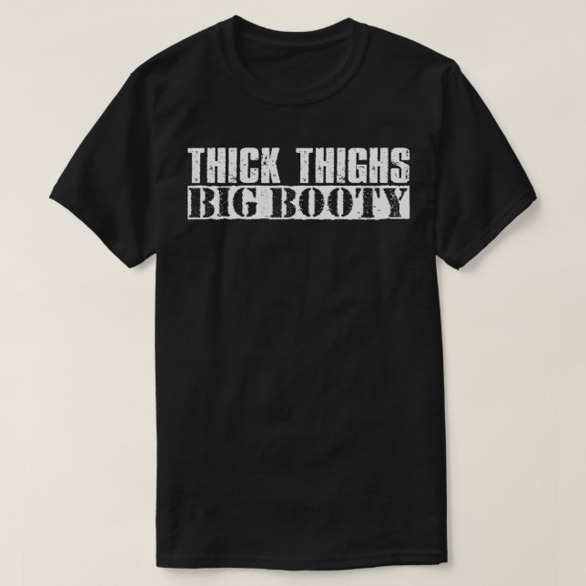 Camiseta Texto blanco vintage grande (Diseño del anverso)