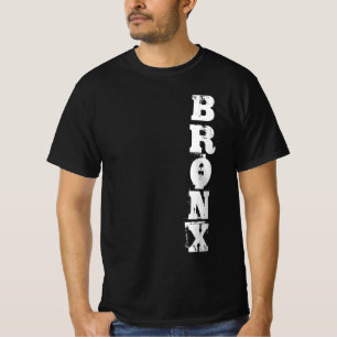 Camiseta Texto Bronx Retro Classic Nyc New York City Black