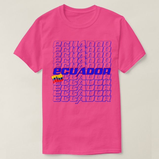 Camiseta Texto Cascada del Ecuador 1 (Diseño del anverso)