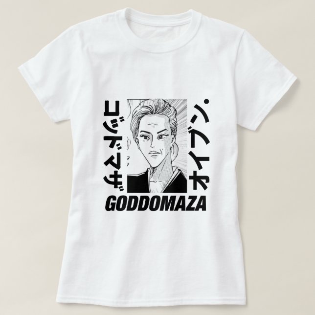 CAMISETA TEXTO CLASICO DE TEXTO BLANCO DE LA CABEZA MOMOKO (Diseño del anverso)