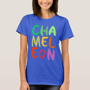 Camiseta Texto colorido de Chameleon