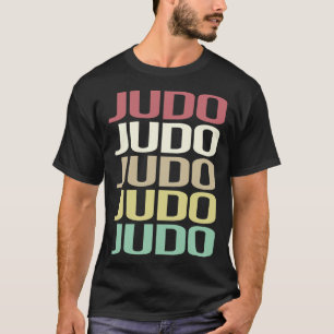 Camiseta Texto Colorido de Judo
