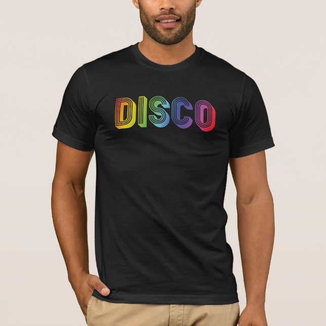 Camiseta Texto colorido del DISCO (Anverso)