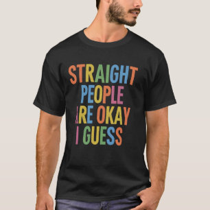 Camiseta Texto colorido 'LAS PERSONAS HETEROSEXUALES ESTÁN