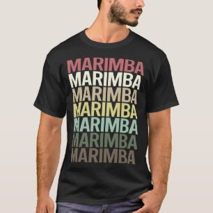 Camiseta Texto colorido Marimba