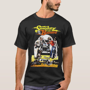 Camiseta Texto colorido Smokey y el arte de la película del
