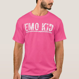 Camiseta Texto con angustia Emo Punk infantil Gótico pesado