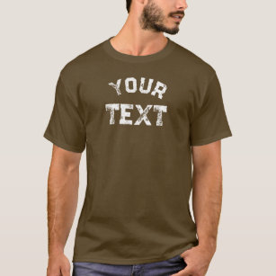 Camiseta Texto con problemas de tipo de letra grande hombre