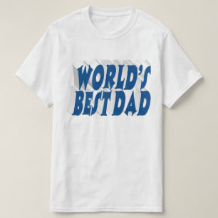 Camiseta Texto de 3 d de azul marino de Best Dad