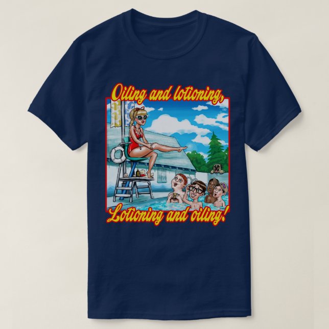 Camiseta TEXTO DE Aceite y Loción (Diseño del anverso)
