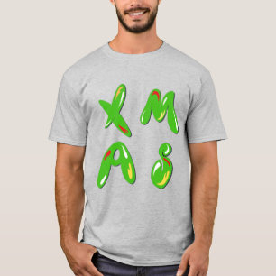 Camiseta Texto de burbuja de navidad