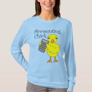 Camiseta Texto de clave de contabilidad