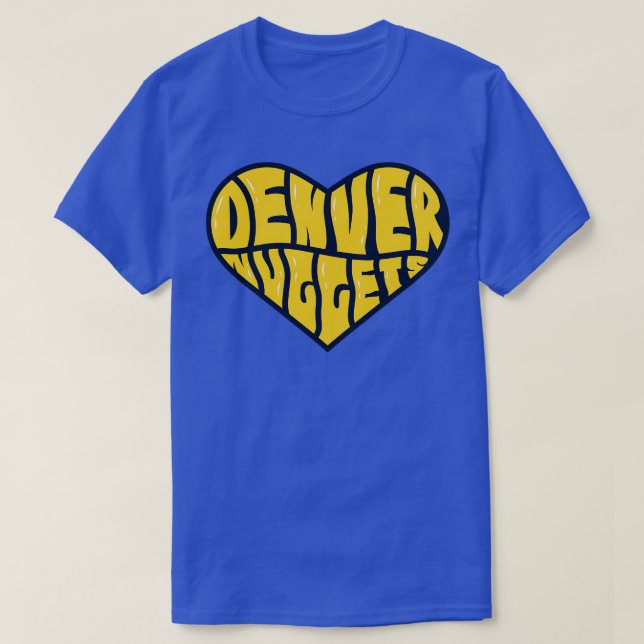 Camiseta Texto de deformación del baloncesto de Denver (Diseño del anverso)