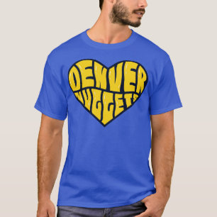 Camiseta Texto de deformación del baloncesto de Denver