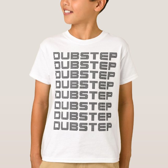 Camiseta Texto de Dubstep (Anverso)