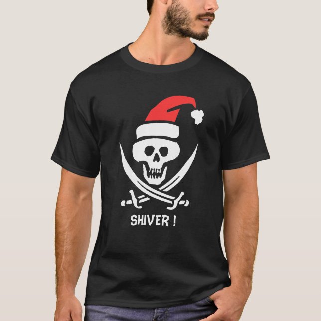 Camiseta Texto de edición de Pirate Santa (Anverso)