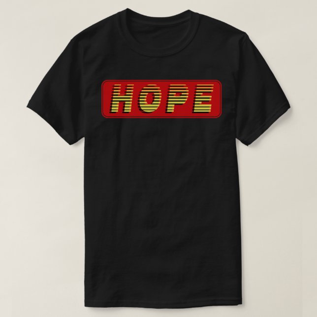 Camiseta Texto de esperanza (Diseño del anverso)