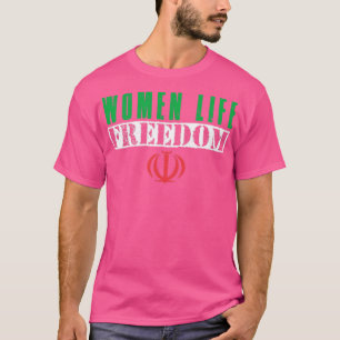 Camiseta Texto de estilo vintage de Women Life Freedom