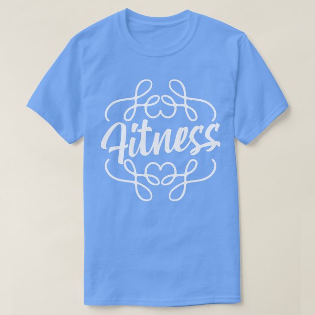 Camiseta Texto de fitness (Diseño del anverso)