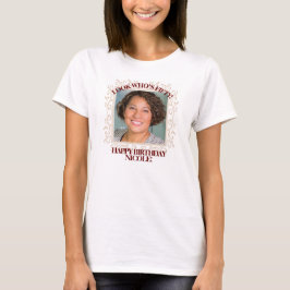 Camiseta Texto de foto Personalizado| Crear su propio cumpl