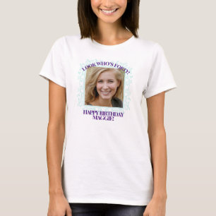 Camiseta Texto de foto Personalizado  Crear su propio cumpl