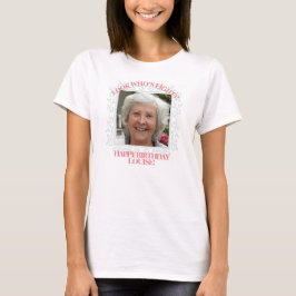 Camiseta Texto de foto Personalizado| Crear su propio cumpl