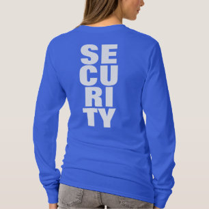 Camiseta Texto de fuente grande azul real para mujeres de s