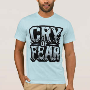 Camiseta texto de grito de miedo