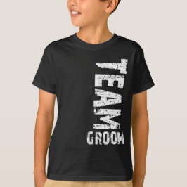 Camiseta Texto de grumos extra grandes de Team Groom