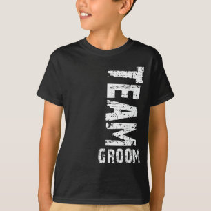 Camiseta Texto de grumos extra grandes de Team Groom