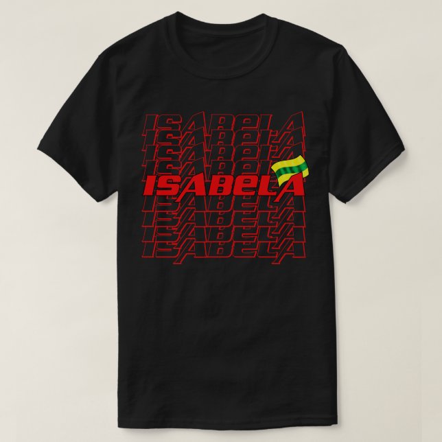 Camiseta Texto de Isabela Cascade (Diseño del anverso)