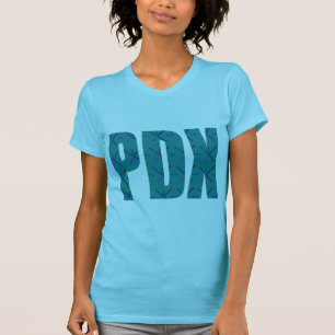 Camiseta Texto de la alfombra del aeropuerto de PDX