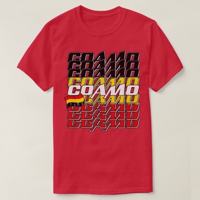 Camiseta Texto de la cascada de Coamo 1 (Diseño del anverso)