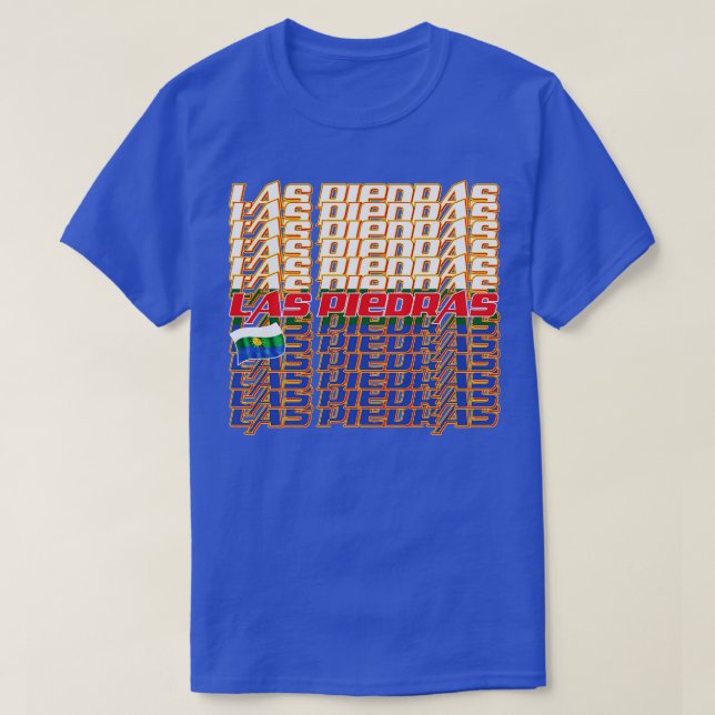 Camiseta Texto de la cascada de Las Piedras 2 (Diseño del anverso)