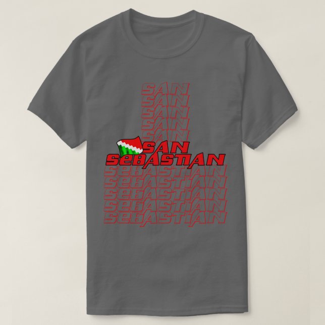 Camiseta Texto de la Cascada de San Sebastián (Diseño del anverso)