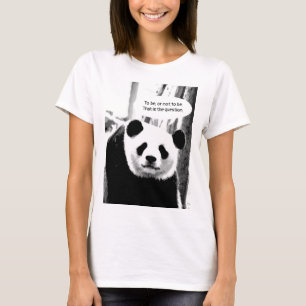 Camiseta Texto de la cita de Shakespeare Panda Bear Persona