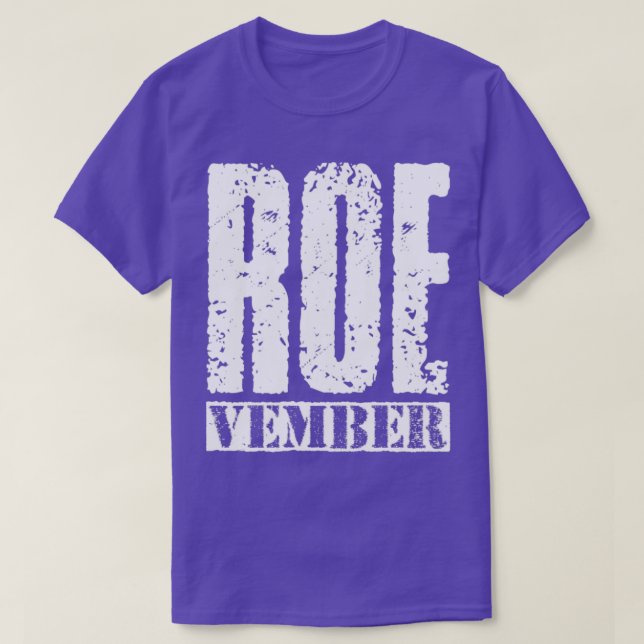 Camiseta Texto de la cosecha blanca de Roevember (Diseño del anverso)