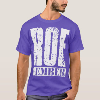 Camiseta Texto de la cosecha blanca de Roevember