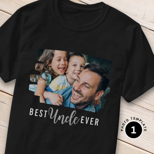Camiseta Texto de la foto del Personalizado del mejor tío j (Subido por el creador)