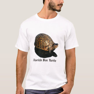 Camiseta Texto de la fotografía w de la tortuga de caja de