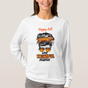 Camiseta Texto de la Personalizar del otoño de la mamá agra