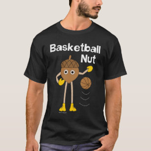 Camiseta Texto de la tuerca de baloncesto