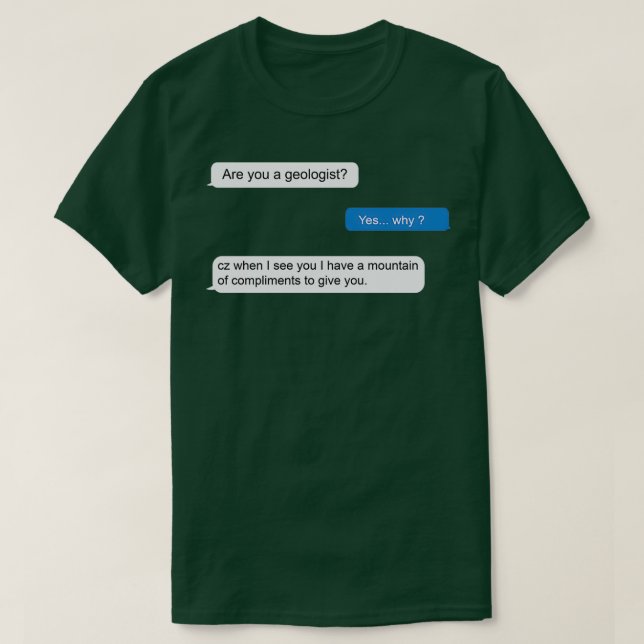 Camiseta texto de línea de selección geólogo (Diseño del anverso)
