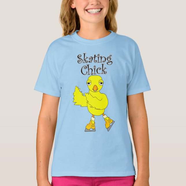 Camiseta Texto de mecha de patinaje (Anverso)