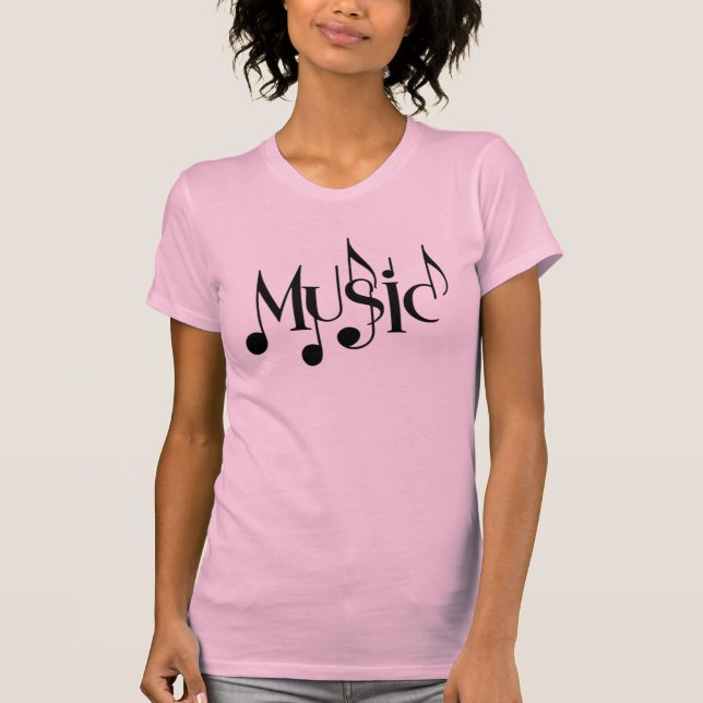 Camiseta Texto de música (Anverso)