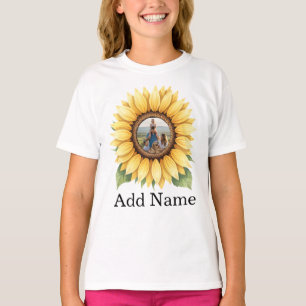 Camiseta Texto de nombre de foto personalizado