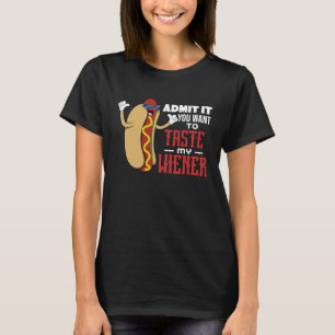 Camiseta texto de perro caliente chiste de papá juego de