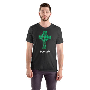 Camiseta Texto de Personalizado cruzado celta